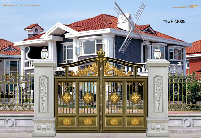 桂豐鋁藝豪華庭院大門GF-M008